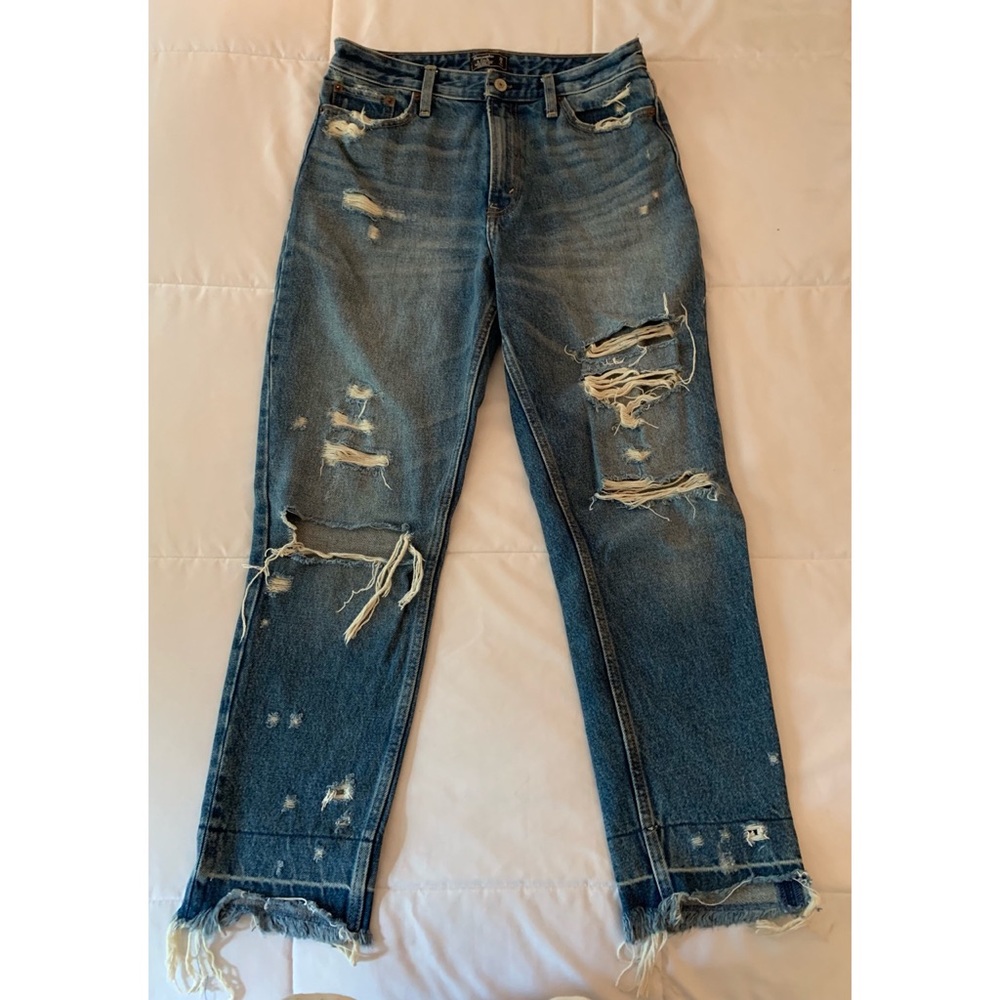 Abercrombie & Fitch Anne High Rise Girlfriend Jean